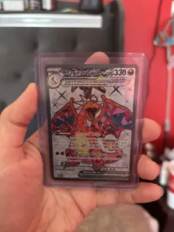 Pokemon TCG: Charizard ex 215/197 Obsidian Flames Holo Full Art Ultra Rare NM - Image 1