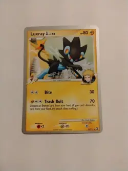 Pokemon LUXRAY GL 9/111 Rising Rivals RARE 2009 WORLD CHAMPIONSHIPS - LP - Image 1