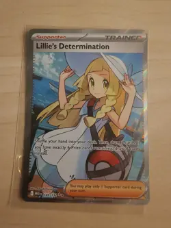 Pokemon Lillie's Determination FULL ART #169/132 Mega Evolutions Ultra Rare NM - Image 1