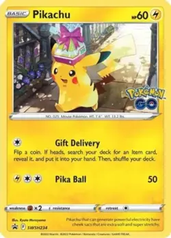1x Pikachu - SWSH234 - SWSH Black Star Promos Lightly Played Pokemon SWSH Black - Image 1