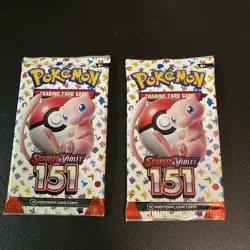 Pokemon TCG Scarlet & Violet 151 Booster Pack Lot Of 2 Factory Sealed Fast Ship - Image 1