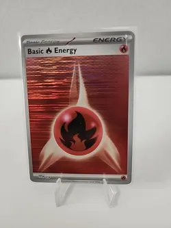 Pokemon - SVE018 - Basic Fire Energy - Holo - White Flare/Black Bolt - Image 1
