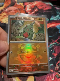 Pokemon SV Prismatic Evolutions Larvitar Masterball Reverse Holo Rare 047/131 - Image 2