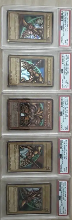 Yu-Gi-Oh! Exodia Full Set PSA Graded Portuguese 1st Edition 2002 - Image 1