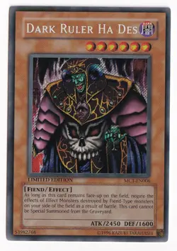 Yu-Gi-Oh! - Master Collection Volume 1 Dark Ruler Ha Des 2004 MC1-EN006 Limited - Image 1