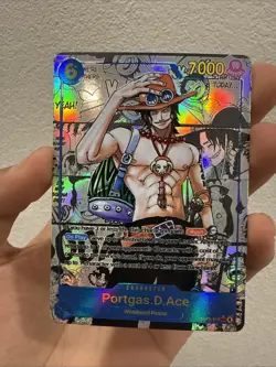 High Quality Textured Portgas D Ace Manga Op-13 English Proxy Card - Image 1