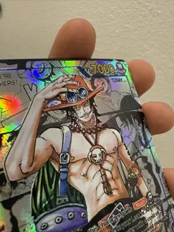 High Quality Textured Portgas D Ace Manga Op-13 English Proxy Card - Image 2