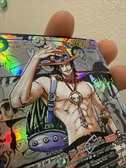 High Quality Textured Portgas D Ace Manga Op-13 English Proxy Card - Image 3