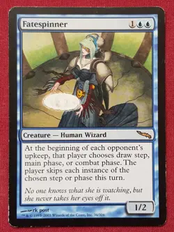 Magic The Gathering MIRRODIN FATESPINNER blue card MTG - Image 1