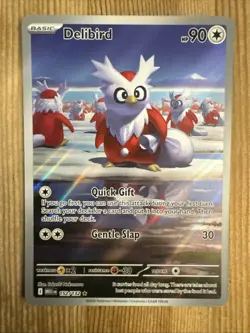 Delibird - 152/132 - Pokemon Mega Evolution 2025 - Illustration Rare Card NM - Image 1