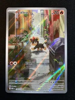 Litleo 139/132 Illustration Rare Pokemon Card Mega Evolutions - English TCG NM - Image 1