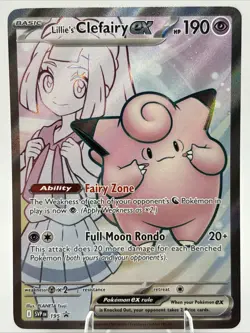 Pokemon TCG-Lillie's Clefairy EX 195 Scarlet & Violet Promo Card - Image 1