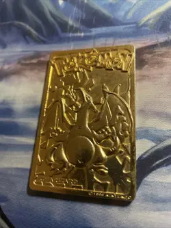 1999 pokemon Special edition 23k gold plated trading card CHARIZARD - BK Promo - Image 2