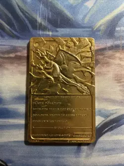 1999 pokemon Special edition 23k gold plated trading card CHARIZARD - BK Promo - Image 3