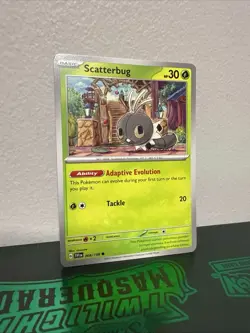 Pokemon TCG Scarlet & Violet Scatterbug 008/198 Regular Common Card NM 2023 - Image 1
