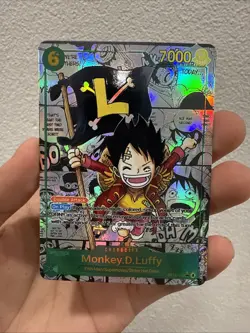 High Quality Textured Monkey D Luffy Kid Manga Op-13 English Proxy Card - Image 1