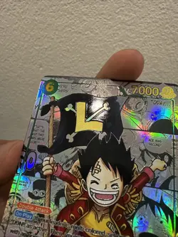 High Quality Textured Monkey D Luffy Kid Manga Op-13 English Proxy Card - Image 3