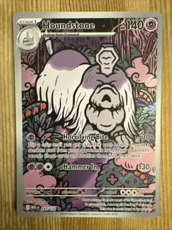 Houndstone - 145/132 - Pokemon Mega Evolution 2025 - Illustration Rare Card NM - Image 1