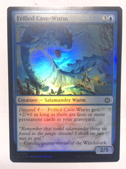 Frilled Cave-Wurm FOIL 57 The Lost Caverns of Ixalan MTG Magic the Gathering NM - Image 1