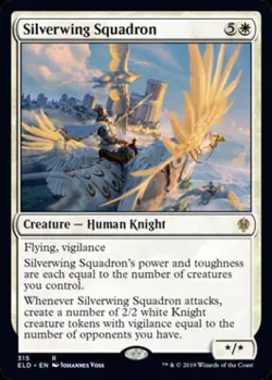 Silverwing Squadron - Light Play MTG Throne of Eldraine - Image 1