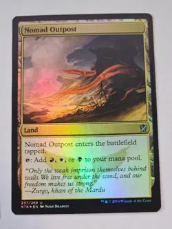 MTG - Nomad Outpost FOIL - Khans of Tarkir - Image 1