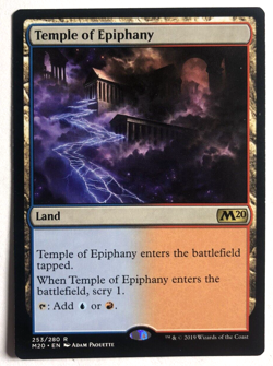 Temple of Epiphany 253/280 Core Set 2020 M20 MTG Magic the Gathering LP - Image 1