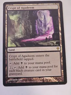 MTG - Crypt of Agadeem - Zendikar - Image 1