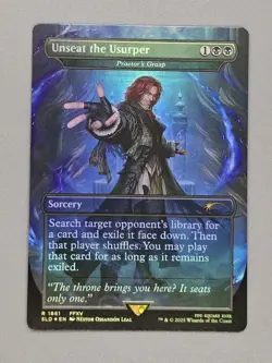 MTG x FINAL FANTASY SECRET LAIR - UNSEAT THE USURPER #1861 RAINBOW FOIL - Image 1