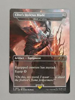 MTG x FINAL FANTASY SECRET LAIR - CLIVE'S INVICTUS BLADE #1864 NON-FOIL - Image 1