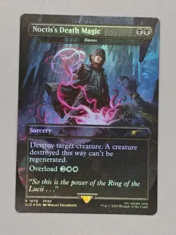 MTG x FINAL FANTASY SECRET LAIR - NOCTIS'S DEATH MAGIC #1870 RAINBOW FOIL - Image 1