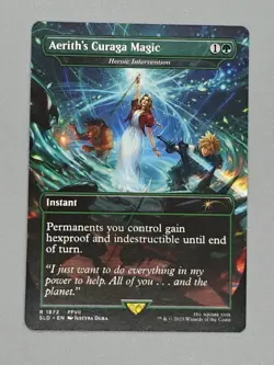 MTG x FINAL FANTASY SECRET LAIR - AERITH'S CURAGA MAGIC #1872 NON-FOIL - Image 1