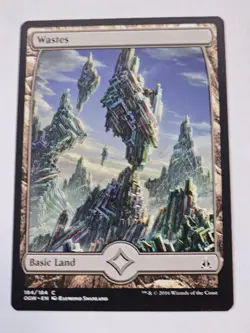 MTG - Full Art Wastes 184 - Oath of Gatewatch - Image 1