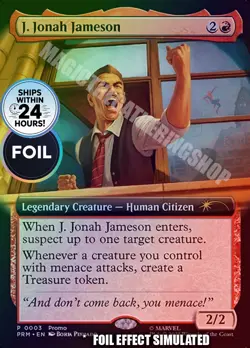 J. Jonah Jameson (Extended Art) - *FOIL* -Magic Con PROMO #3 - MTG - Image 1