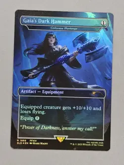 MTG x FINAL FANTASY SECRET LAIR - GAIA'S DARK HAMMER #1866 RAINBOW FOIL - Image 1