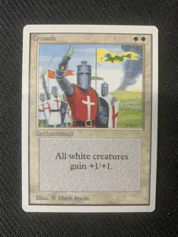 MTG Magic UNLIMITED CRUSADE NM Front LP Back - Image 1