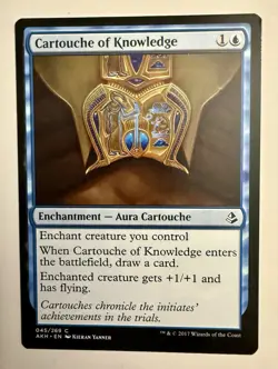 Magic the Gathering MTG Cartouche of Knowledge (45) Amonkhet LP - Image 1