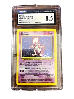 Mewtwo Holo Rare #10 - CGC NM/MINT+ 8.5 - 1999 Base Set Unlimited - Pokemon TCG - Image 1