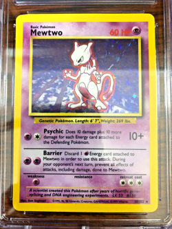 Mewtwo Holo Rare #10 - CGC NM/MINT+ 8.5 - 1999 Base Set Unlimited - Pokemon TCG - Image 2