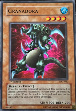 Granadora IOC-030 1st Edition Common Short Print YuGiOh TCG Card - Image 1