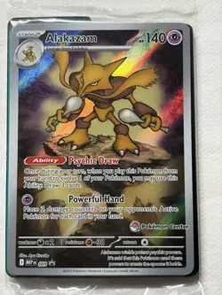 Pokemon Center Riolu and Alakazam Stamped Promo 009 010 Mega Evolution Cards - Image 2