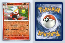 Raboot #27/142 SV Stellar Crown 2024 Reverse Holo Common Pokemon TCG Card - Image 1