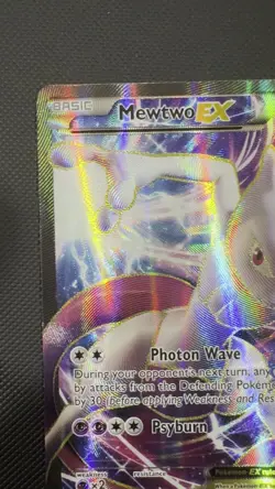 Pokemon TCG Mewtwo EX TCG Full Art Black Star Promo Card XY125 - Image 2