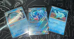Pokemon Finizen Palafin + Palafin EX SVP126 Promo 3 Card Set NM - Image 1