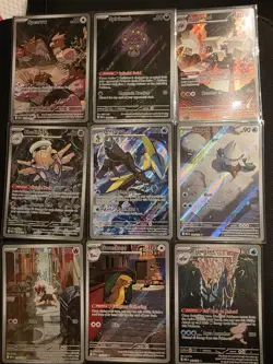 Mega Evolutions Lot: 9 Ilustration Rares listed cards - Image 1