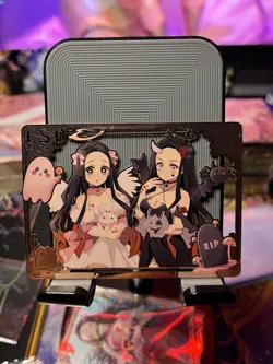 Goddess Story Metal Card Serialized Waifu Anime Nezuko Demon Slayer - Image 1