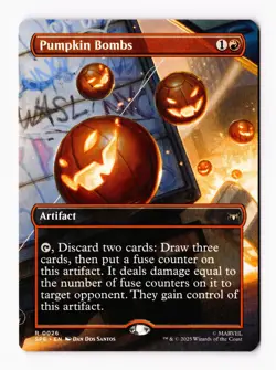 Pumpkin Bombs (Borderless) 0026 (R) MTG Marvel's Spider-Man Eternal-Legal (SPE) - Image 1