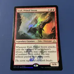 MTG MAGIC RIVALS OF IXALAN ETALI, PRIMAL STORM #100 FOIL NM Promo - Image 2