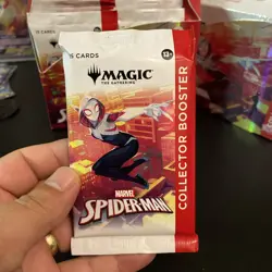 Magic The Gathering MTG Marvel Spiderman SEALED Collector Booster Pack IN HAND - Image 2