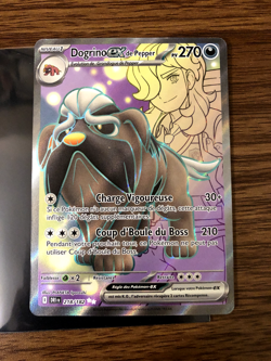 Carte Pokemon Dogrino Ex Team Rocket FullArt 218/182 EV10 DRI FR NEUVE FA - Image 1