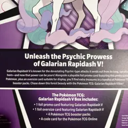 Pokemon TCG - Galarian Rapidash V Box - Factory Sealed - Sword & Shield - New 820650808739 - Image 3